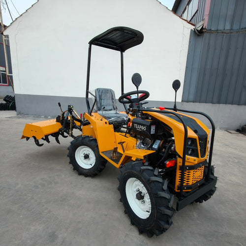 Xingze Tractor 18马力四驱折腰转向小型拖拉机，带耕作附件，适合小地块作业。